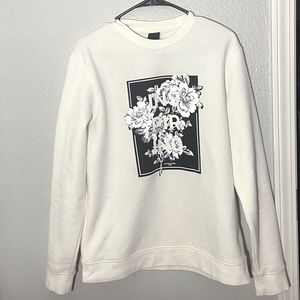 H&M Reflective Floral Inspiring Sweatshirt